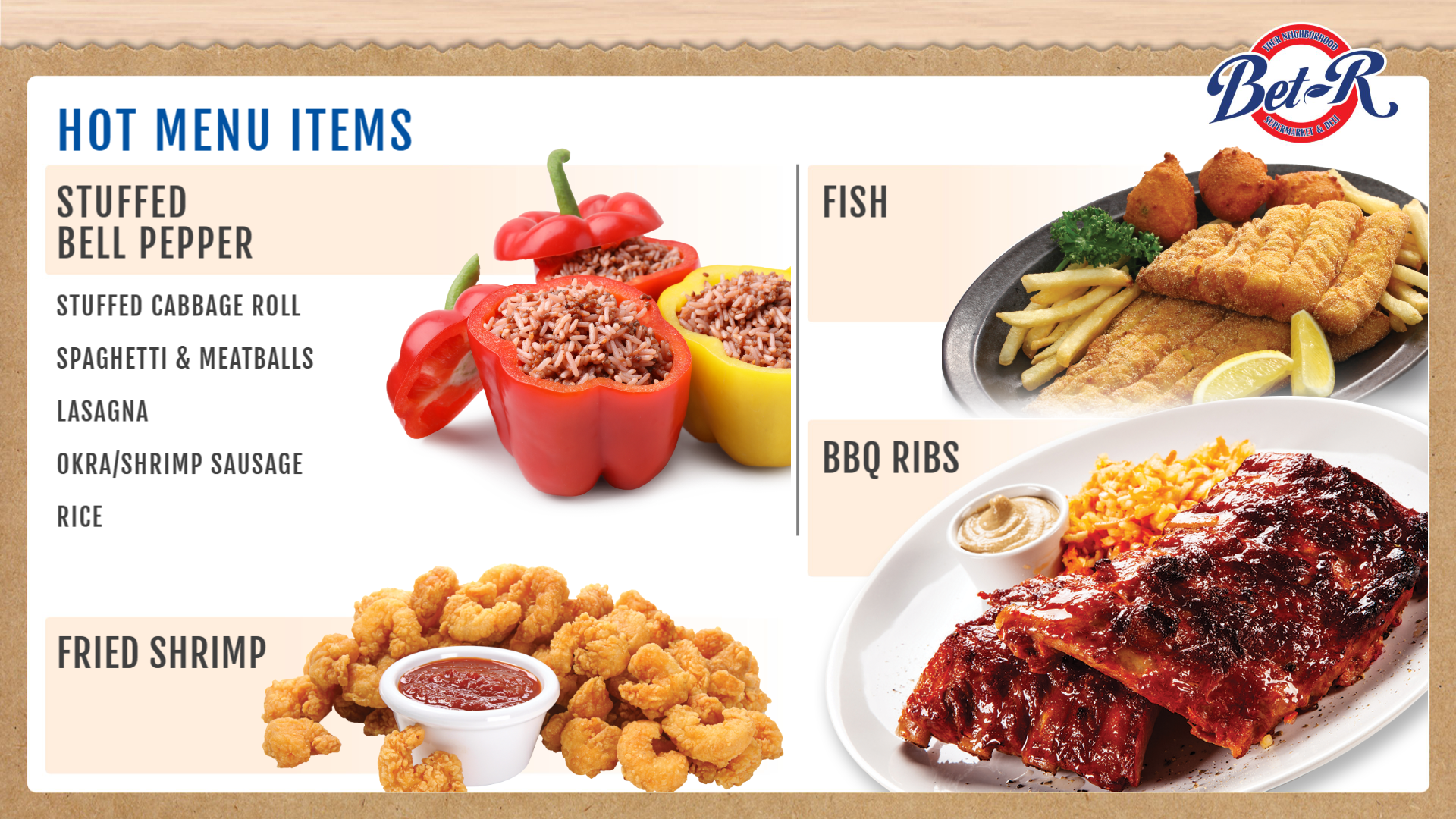 Weekly Lunch Menu